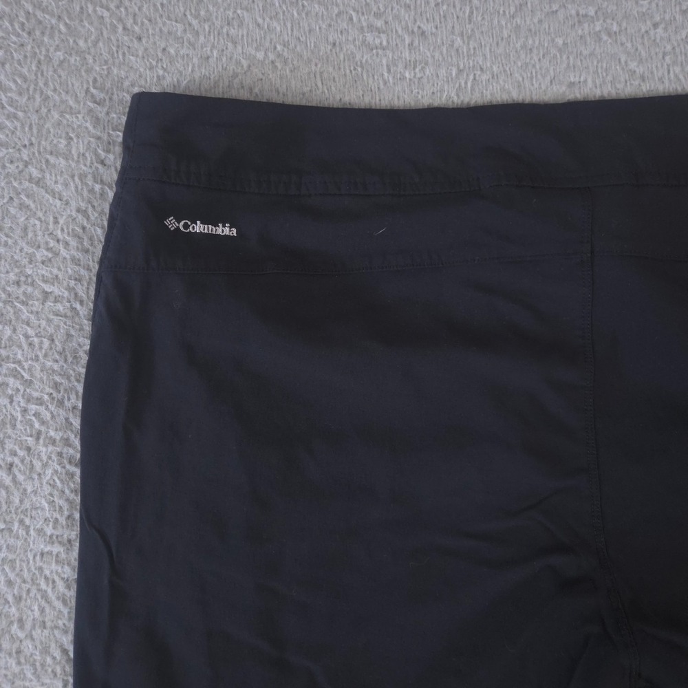 Columbia Shorts Womens 16 Black 13" Anytime Outdoor Long Chino Omni-Shield Nylon - Picture 9 of 11